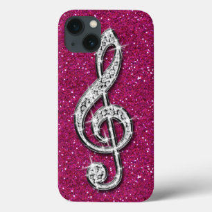 Case-Mate iPhone Case Note de musique en diamant pailleté brillant impri