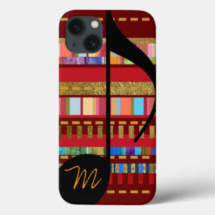 Case-Mate iPhone Case Note de musique et bandes colorées personnalisées