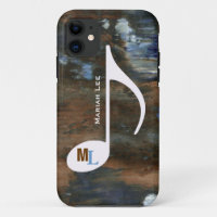 note de musique personnalisée texture ancienne