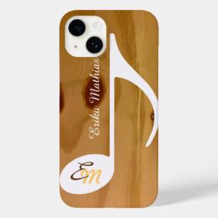 Coques Pour iPhone note musicale cool sur mesure sur bois, rustique
