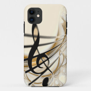 Coque iPhone 11 Note musicale élégante