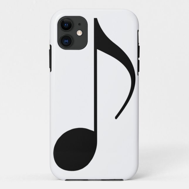Coques Case-Mate iPhone note musicale noire (Dos)