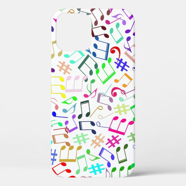 Coques Case-Mate iPhone notes de musique arc-en-ciel rockstar (Verso)
