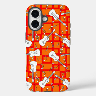 Coques iPhone 16 Notes musicales de Guitare Lines