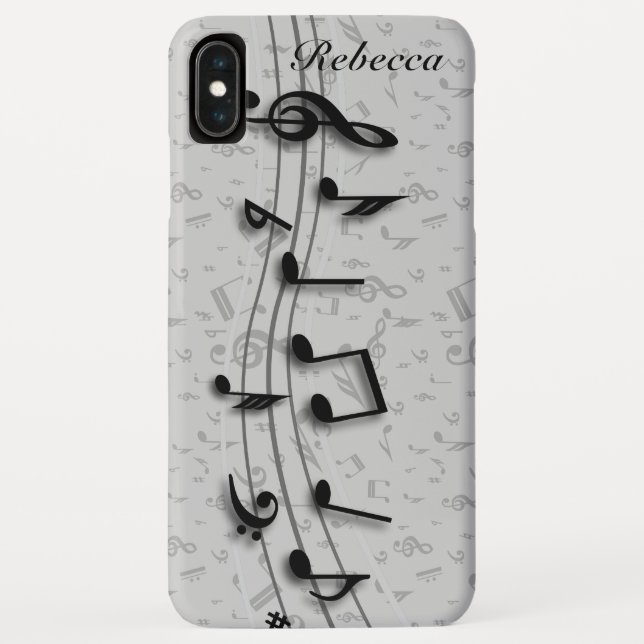 Coques Case-Mate iPhone Notes musicales de Personnalized (Dos)
