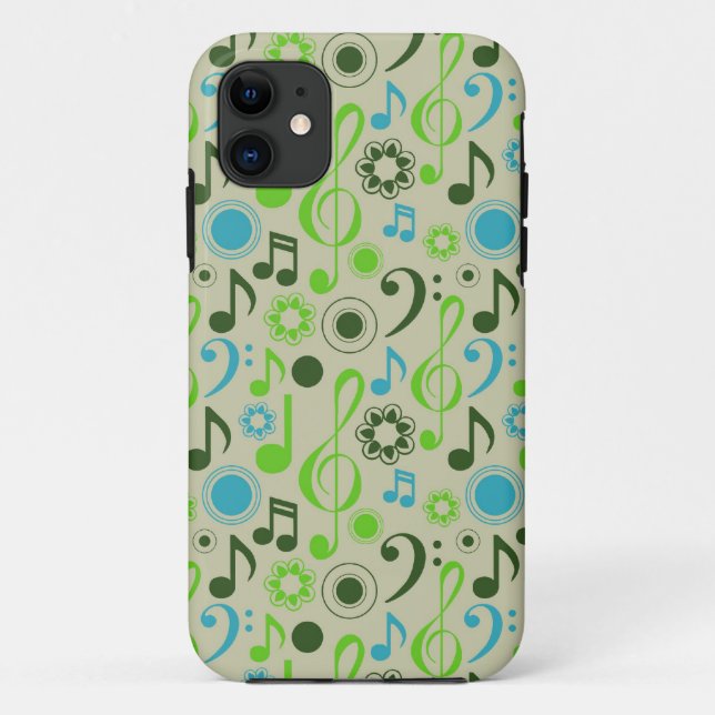 Coques Case-Mate iPhone Notes musicales et Clefs (Dos)