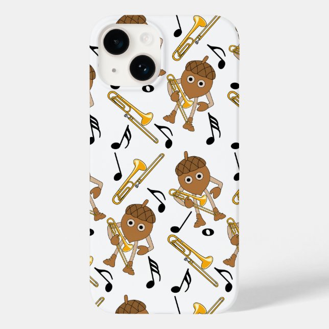 Coques Case-Mate iPhone Notes musicales Trombone Nut (Verso)