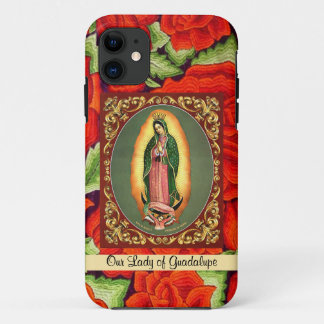 Case-Mate iPhone Case Notre-Dame de Guadalupe en prière avec les Roses