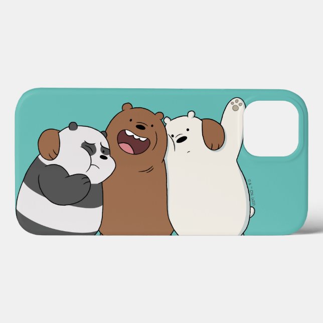 Coques Case-Mate iPhone Nous, Groupe Ours Nus Hug (Verso (horizontal))