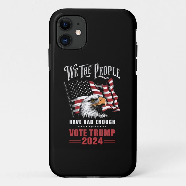 Coques Case-Mate iPhone Nous, Le Peuple, Avons Assez Voté Trump 2024 (Dos)