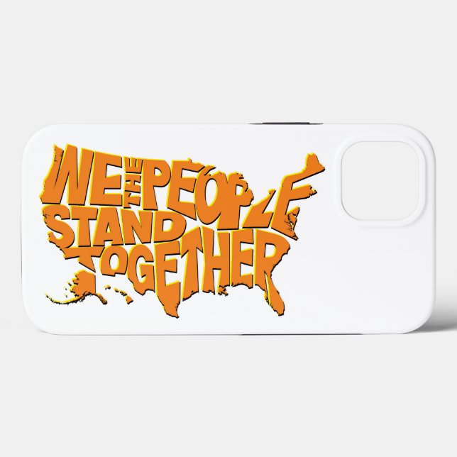 Coques Case-Mate iPhone Nous, le peuple, nous unissons (Verso (horizontal))