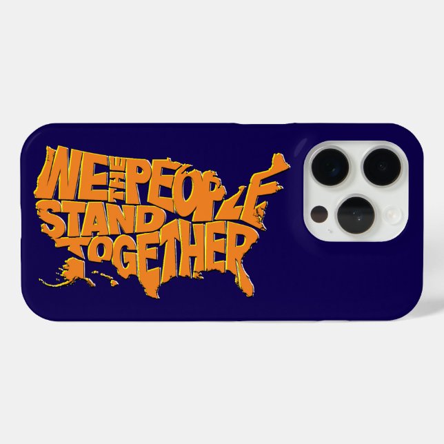 Coques Case-Mate iPhone Nous, le peuple, nous unissons (Verso (horizontal))