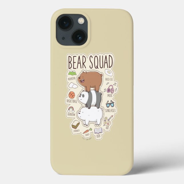 Coques Case-Mate iPhone Nous les ours nus - Journal des équipes d'ours (Verso)