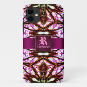 Coques Pour iPhone Nouveau monogramme de coutume de motif de batik de