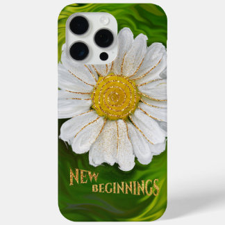 Coque iPhone 15 Pro Max Nouveaux débuts - Puissance de fleur marguerite