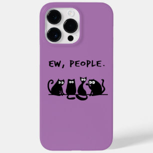 Coque Pour Pour iPhone 14 Pro Max Nouveaux gens drôle Meowny Chats Noirs