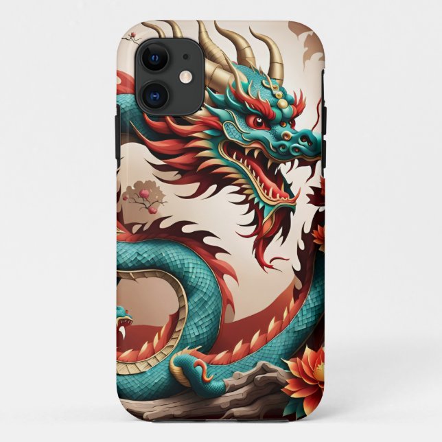Coques Case-Mate iPhone Nouvel An chinois Dragon 2024 iPC01 (Dos)