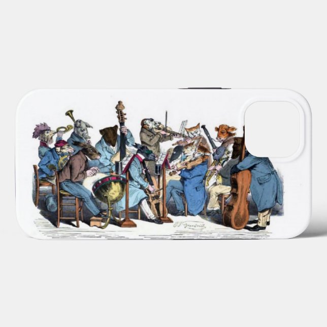 COQUES Case-Mate iPhone NOUVELLE LANGUE MUSICALE / ORCHESTRE DE FERME ANIM (Verso (horizontal))