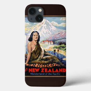Etui iPhone Case-Mate Nouvelle-Zélande Poster Vintage voyage restauré