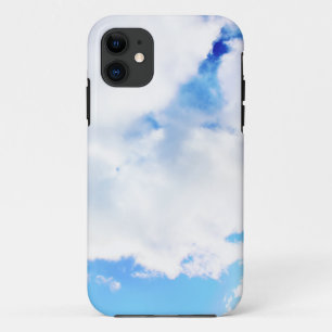 Etui iPhone Case-Mate Nuages Blancs Puffy et Ciel Bleu