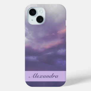 Coque Pour iPhone 15 Nuages colorés de tempête