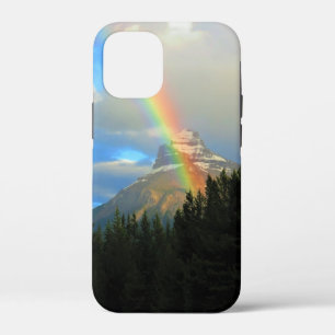 Case-Mate iPhone Case Nuages d'arc-en-ciel et de tempête sur le mont Sno