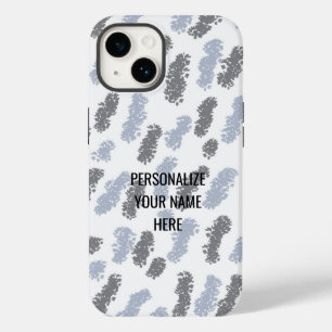 Coque Pour iPhone 14 Nuances modernes de gris Design abstrait