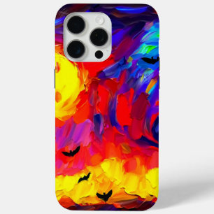 Coque iPhone 15 Pro Max Nuit Abstraite d'Halloween moderne