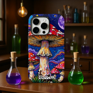 Coques iPhone 16 Pro "Nuit des champignons psychédéliques