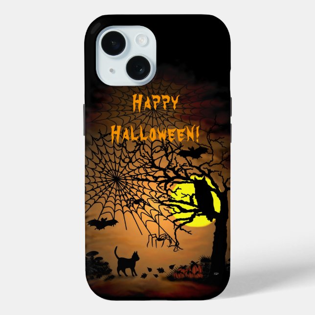 Coques Case-Mate iPhone Nuit d'Halloween, Joyeux Halloween ! (Verso)