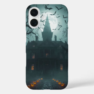 Coques iPhone 16 Nuit éffrayante avec Jack-o'Lanterns