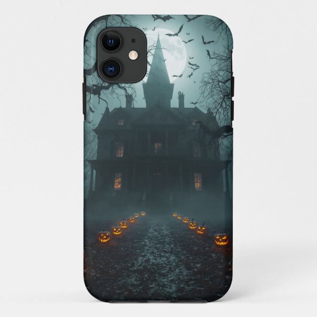 Coques Case-Mate iPhone Nuit éffrayante avec Jack-o'Lanterns (Dos)