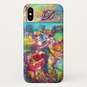 COQUE Case-Mate POUR iPhone NUIT MASQUÉRADE / MONOGRAMME DE DANSE CARNAVALE