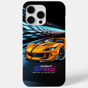 Coque iPhone 15 Pro Max Nuit pour la Vitesse