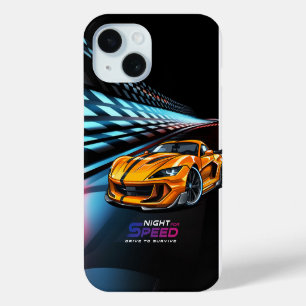 Coque Pour iPhone 15 Nuit pour la Vitesse  