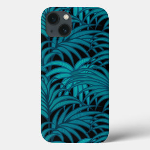 Case-Mate iPhone Case Nuit Tropical Turquoise Palm Feuilles