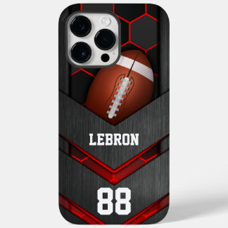 Coque Pour Pour iPhone 14 Pro Max Numéro et nom de football américain personnalisé