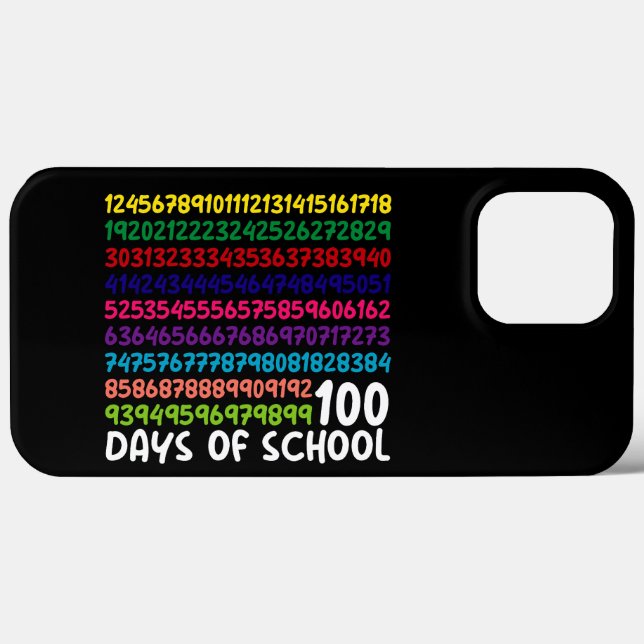 Coques Case-Mate iPhone Numéros mathématiques 100e Jour de l'école Enseign (Verso (horizontal))