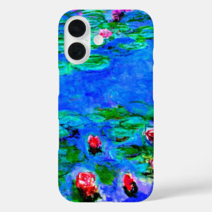 Coques iPhone 16 Nymphéas, Rouge, par Oscar-Claude Monet