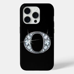 Coque iPhone 15 Pro O Faux Diamond Monogramme