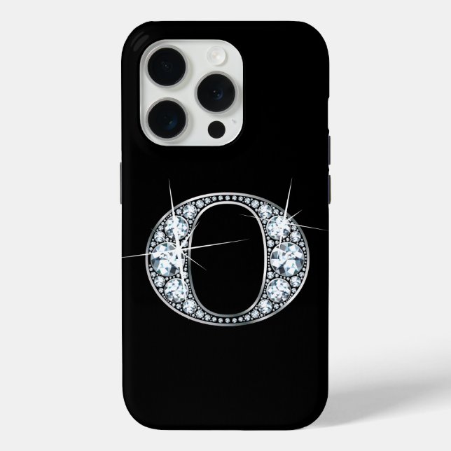 Coques Case-Mate iPhone O Faux Diamond Monogramme (Verso)
