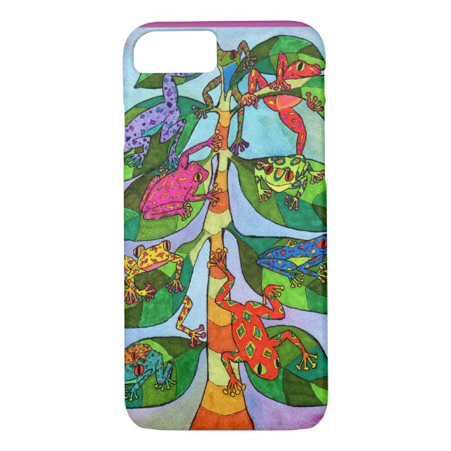 Coques Case-Mate iPhone Oaxacan Frog Tree of Life (Dos)