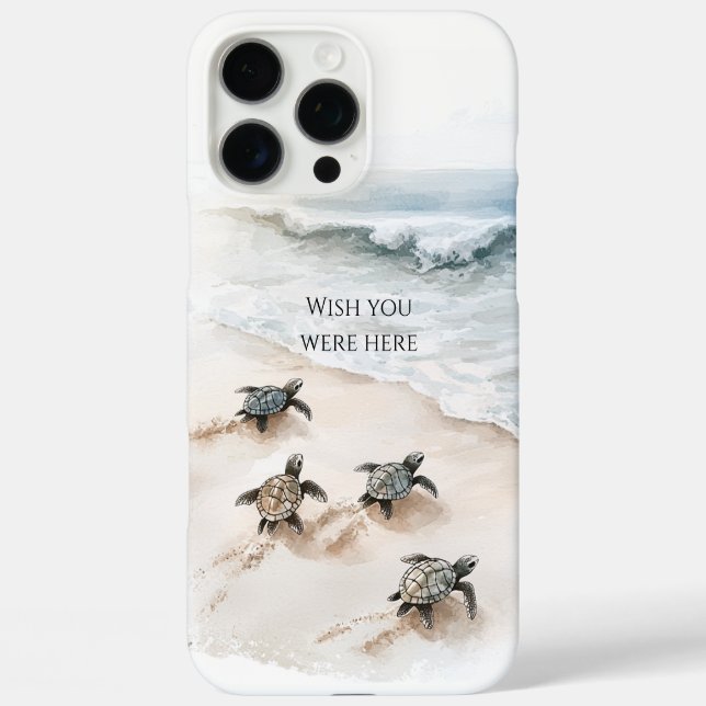 Coques Case-Mate iPhone Ocean Beach Coast Sea Turtles (Verso)