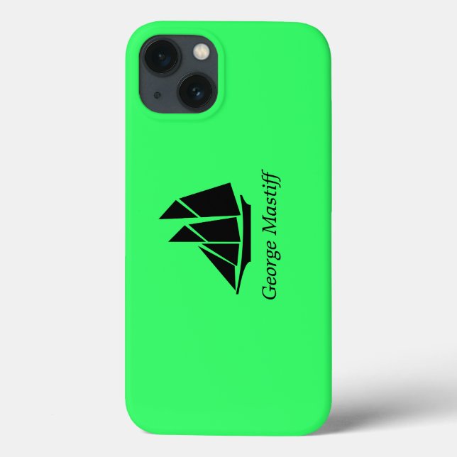 Coques Case-Mate iPhone Ocean Glow_Clipper noir sur vert Ship_personalize (Verso)