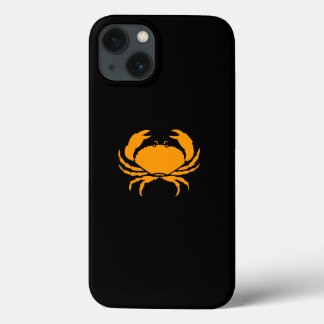 iPhone 13 Case Ocean Glow_Orange sur le cri noir