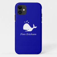 Ocean Glow_White-on-Blue Whale_personnalisée