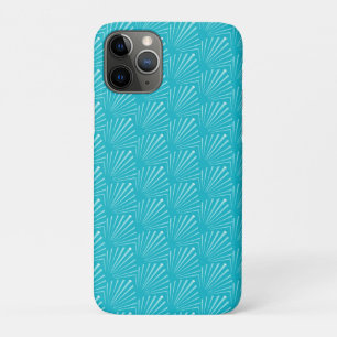Case-Mate iPhone Case Océan Pastel Bleu Silhouette de Coquillages Lignes