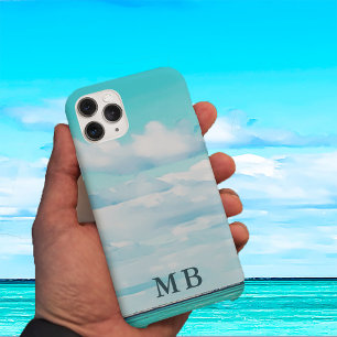 Case-Mate iPhone Case Océan Sky Monogramme Voyage Aqua Blue