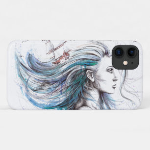 Coque Case-Mate Pour iPhone Océane fille Naureal aquarelle art