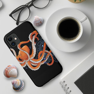 Case-Mate iPhone Case Octopus Orange Mandala bleu